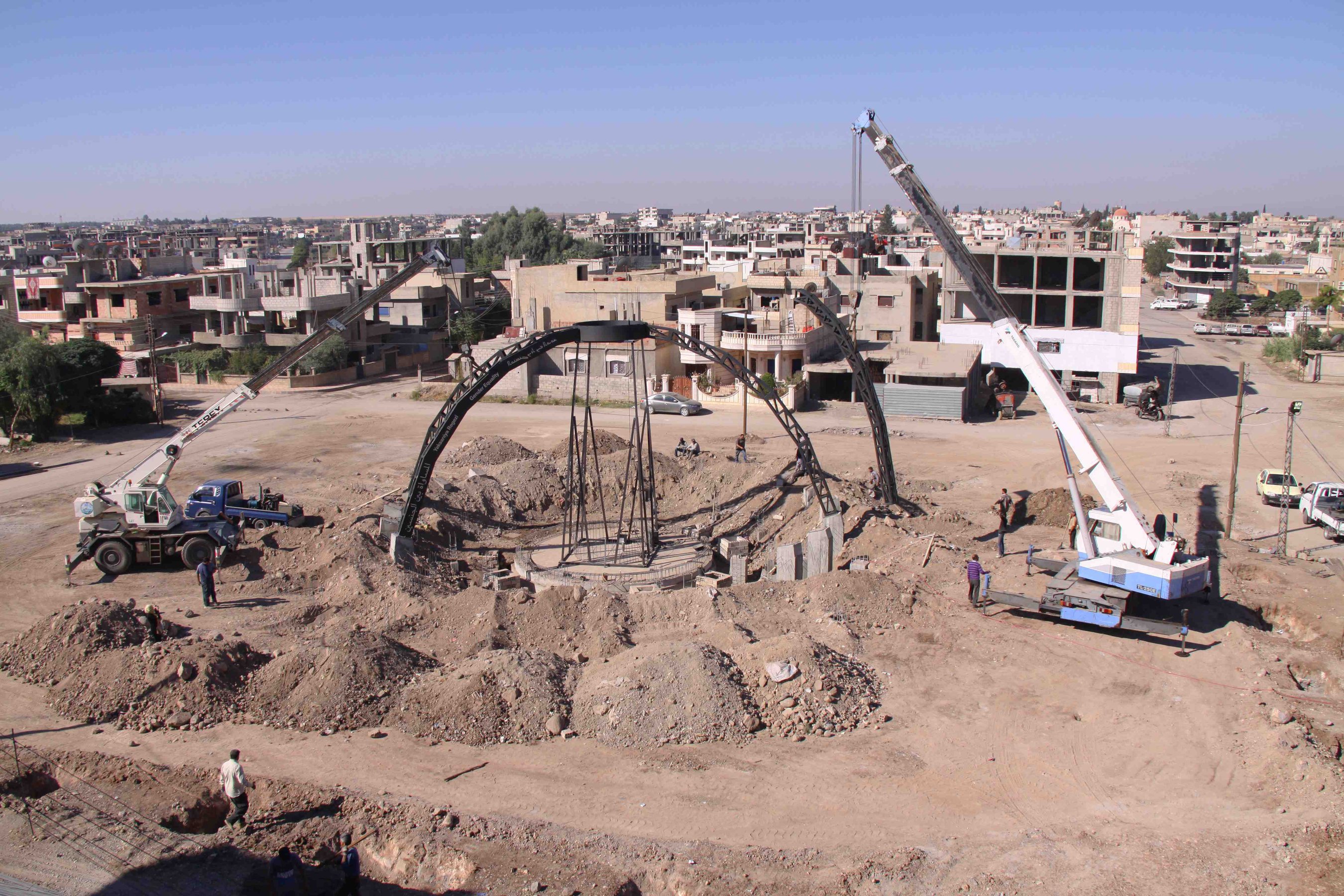 New World Summit, 2015/2016 (developed in collaboration with the Democratic Self-Administration of Rojava) - Construction of a public parliament