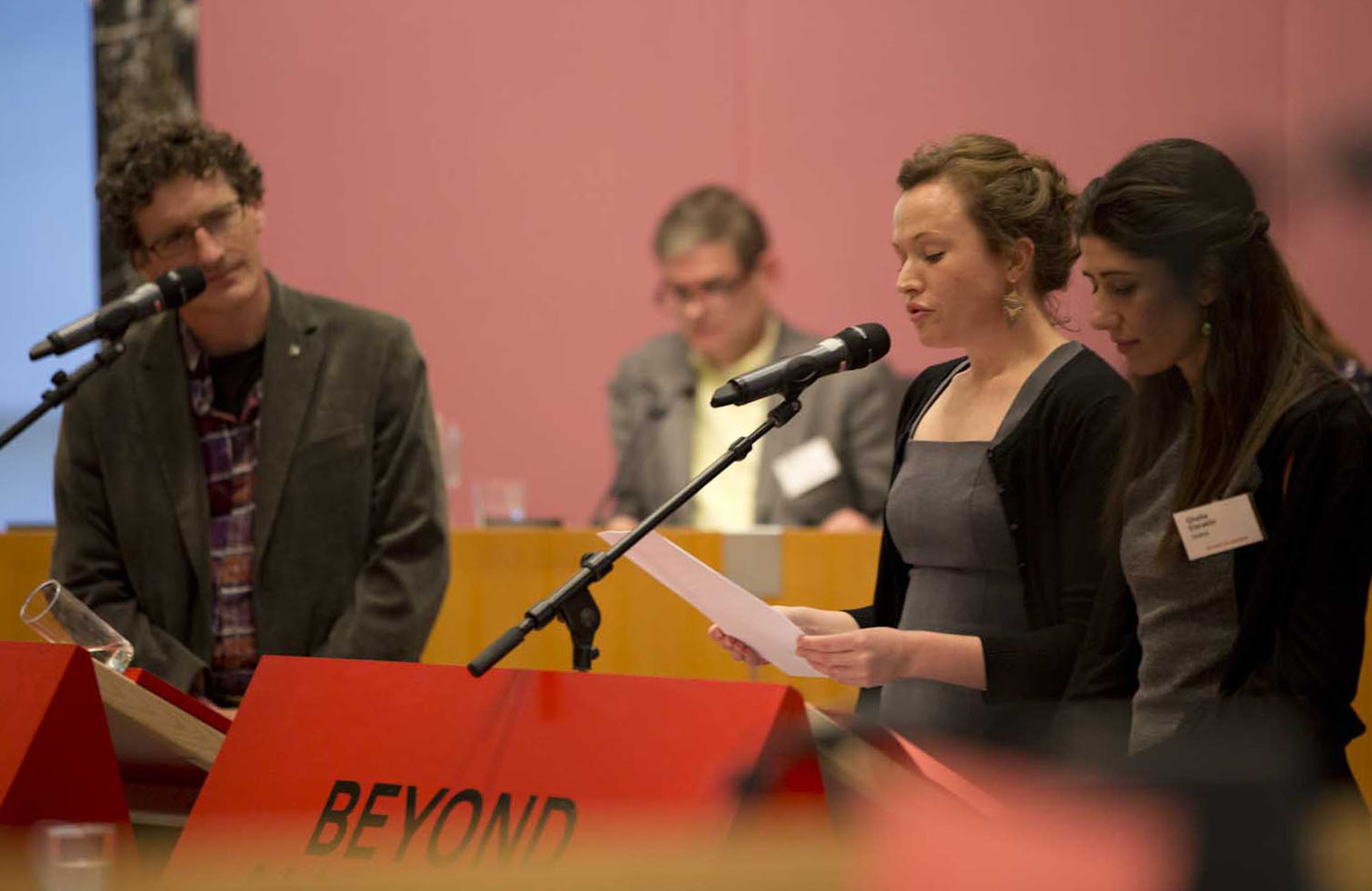 Beyond Allegories, 2014 city hall Amsterdam manifestation between artists, politicians and activists