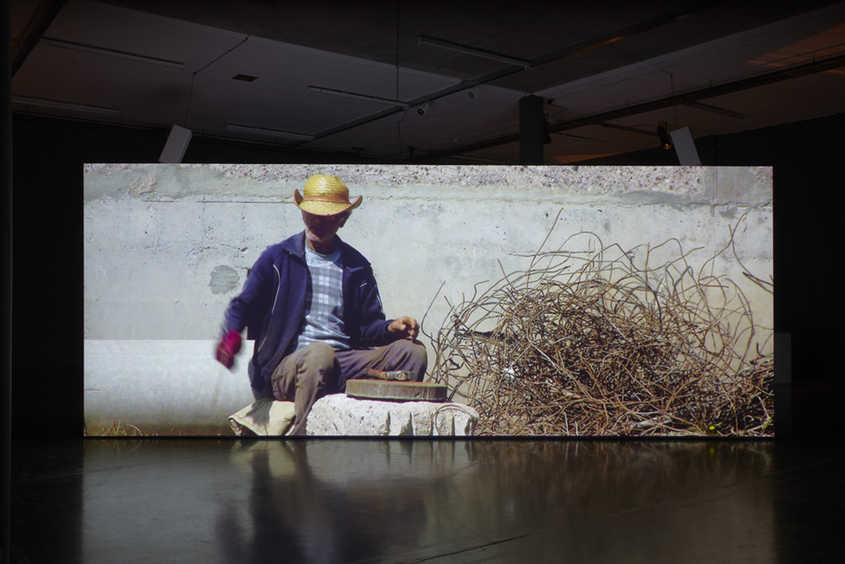 Remnants of the Future, 2010 HD video with sound - 18’17”, installation view at Castello Di Rivoli, 2015, Ph. Renato Ghiazza