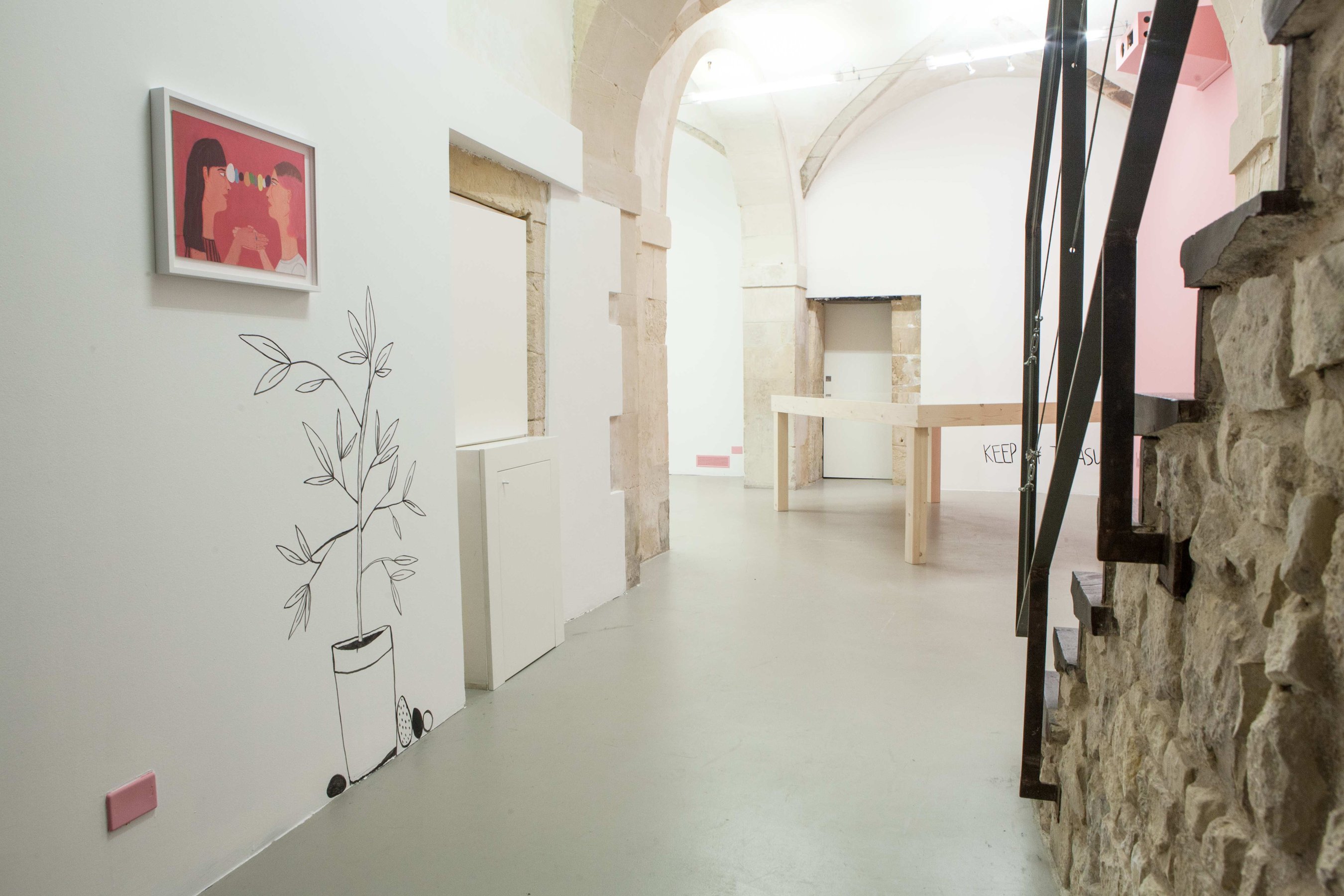 Alejandra Hernández Keep My Treasures Where I Can See Them installation view at Laveronica arte contemporanea, 2014  Ph: Francesco D'Amore