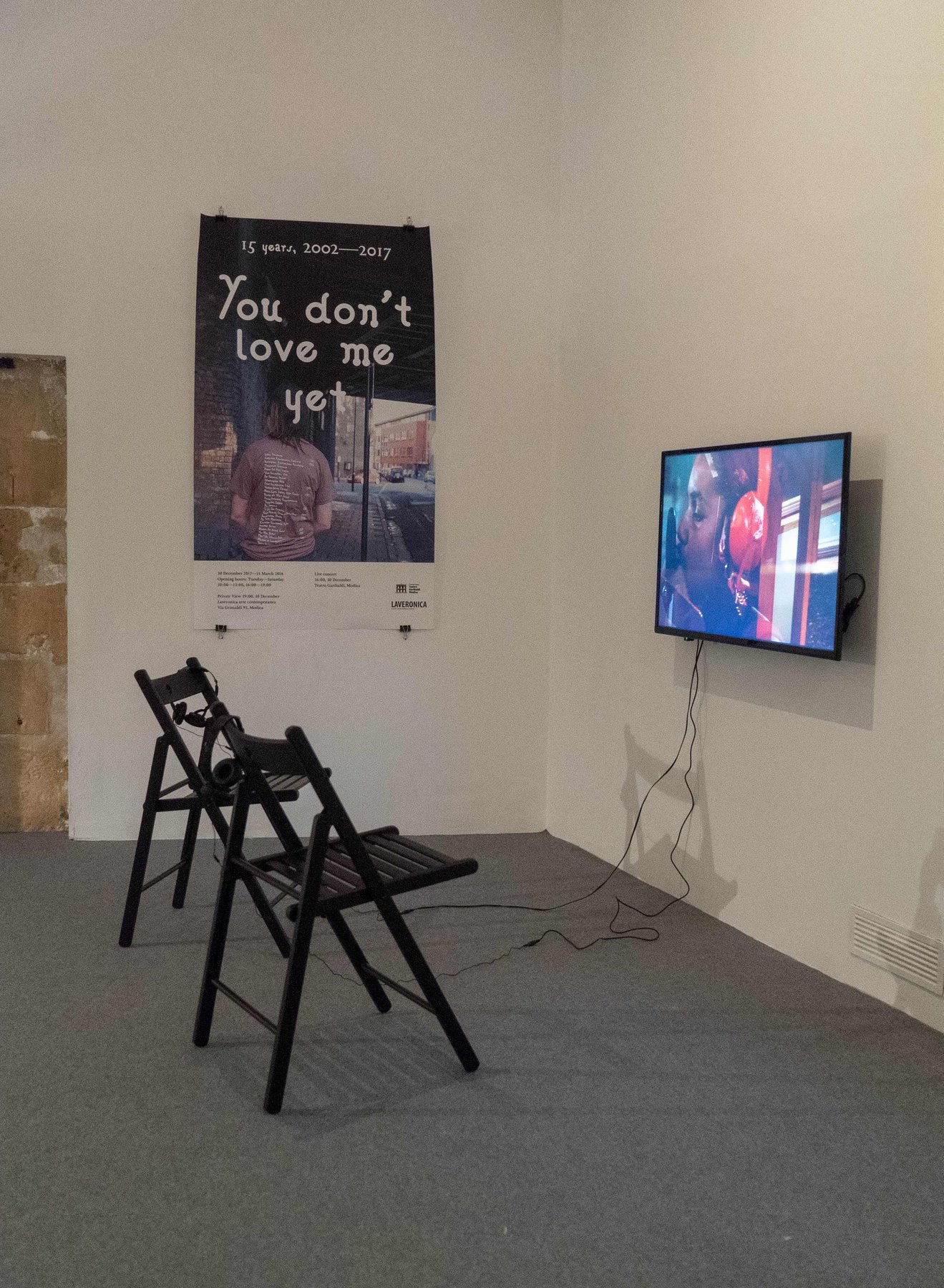 15 Years of You Don’t Love me Yet 2002-2017, installation view at Laveronica arte contemporanea