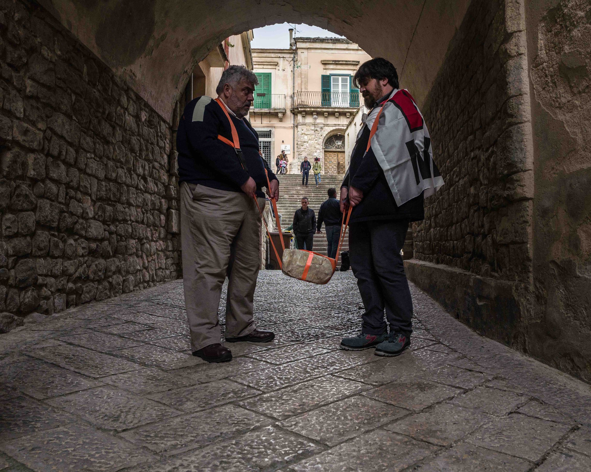 Giuseppefraugallery, La Processione delle Pietre, installation view at Laveronica arte contemporanea