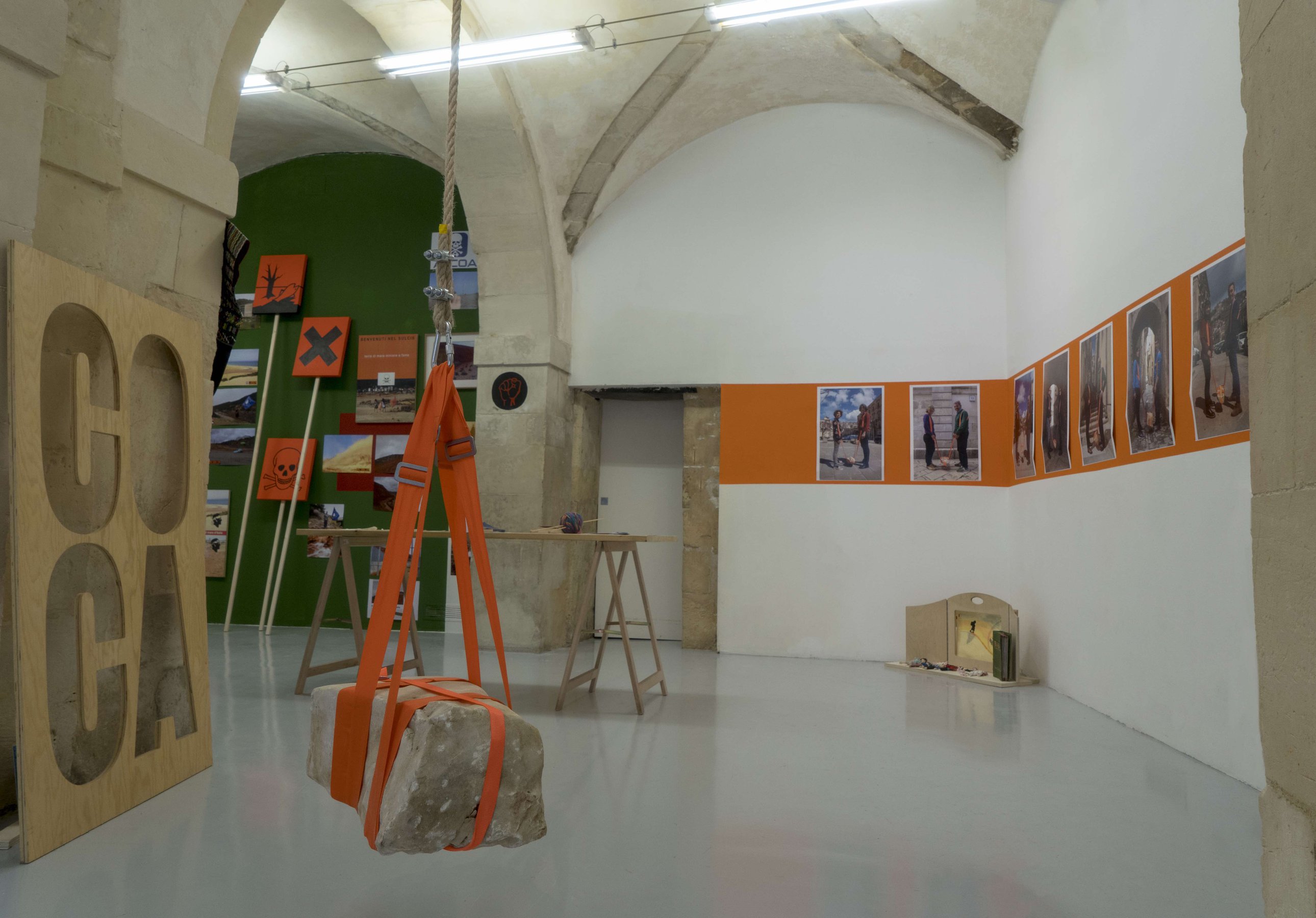 Giuseppefraugallery, La Processione delle Pietre, installation view at Laveronica arte contemporanea