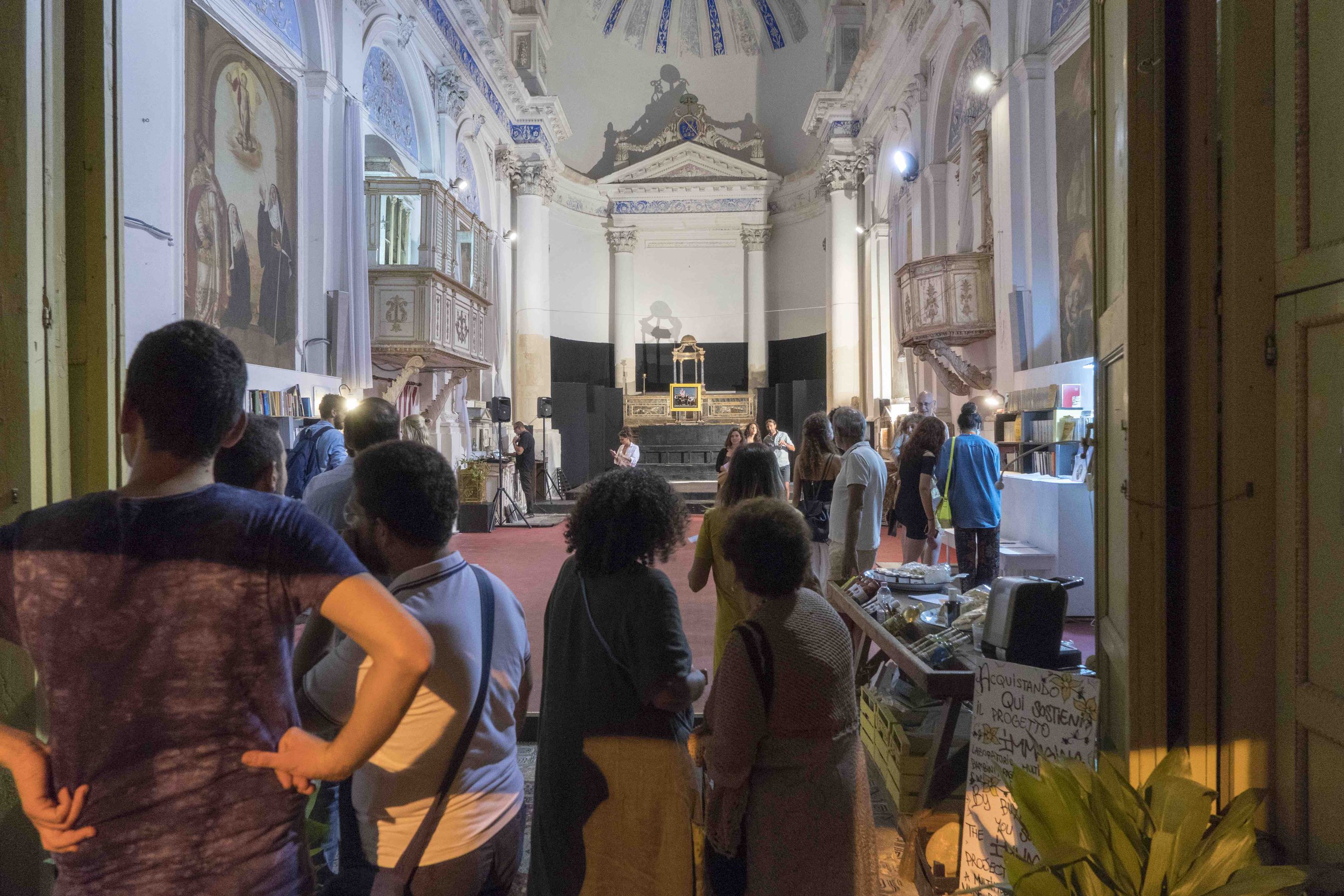 installation view at Chiesa S.s Niccolò ed Erasmo, Modica