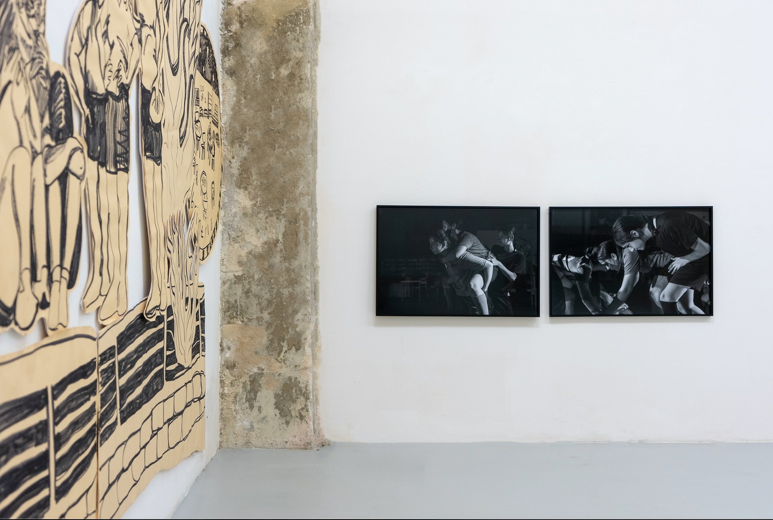 Installation view 'Ancora na vota cu sintimientu', Adelita Husni Bey solo show, 2023