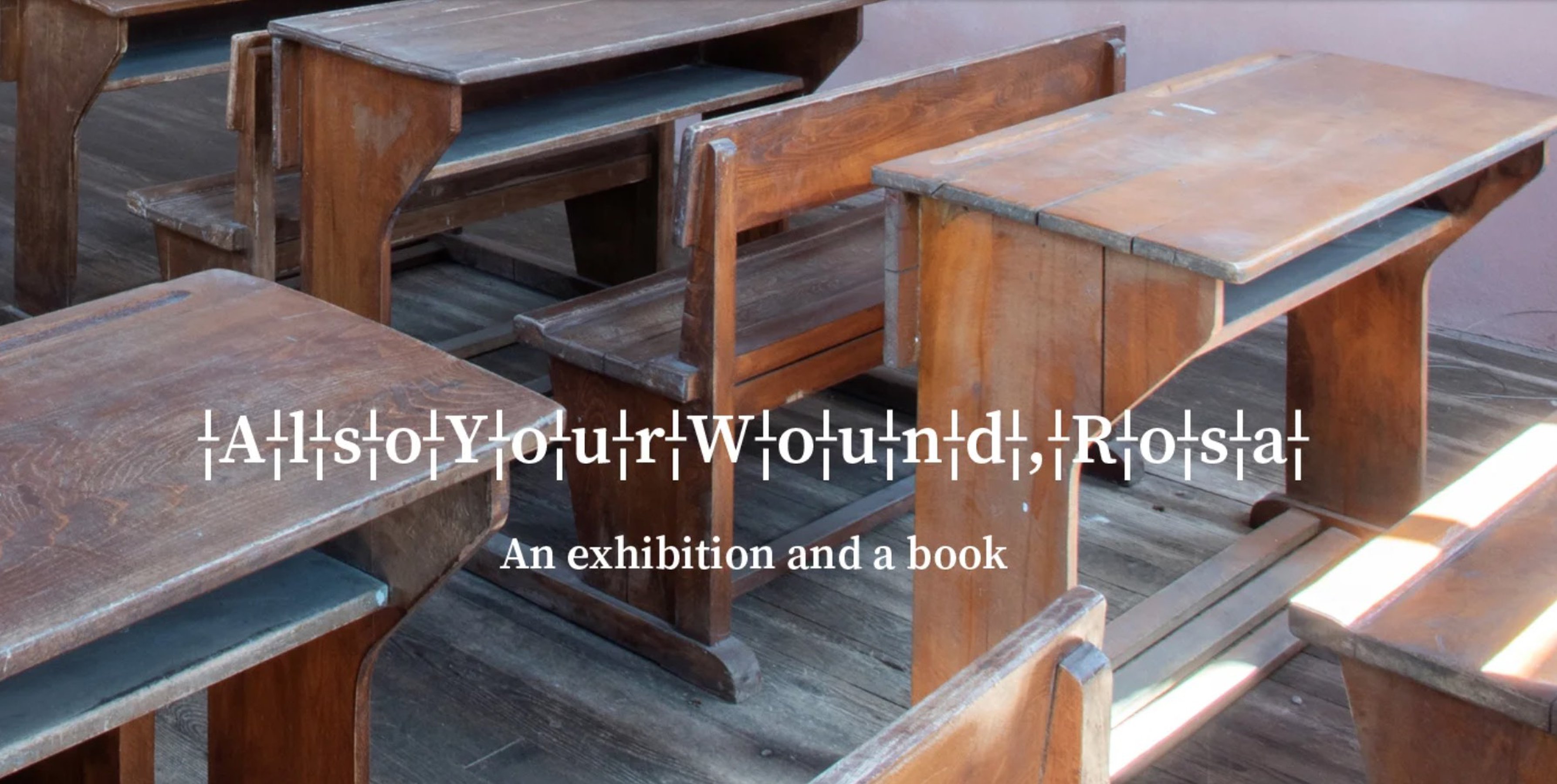 Also your wound, Rosa, an exhibition and a book