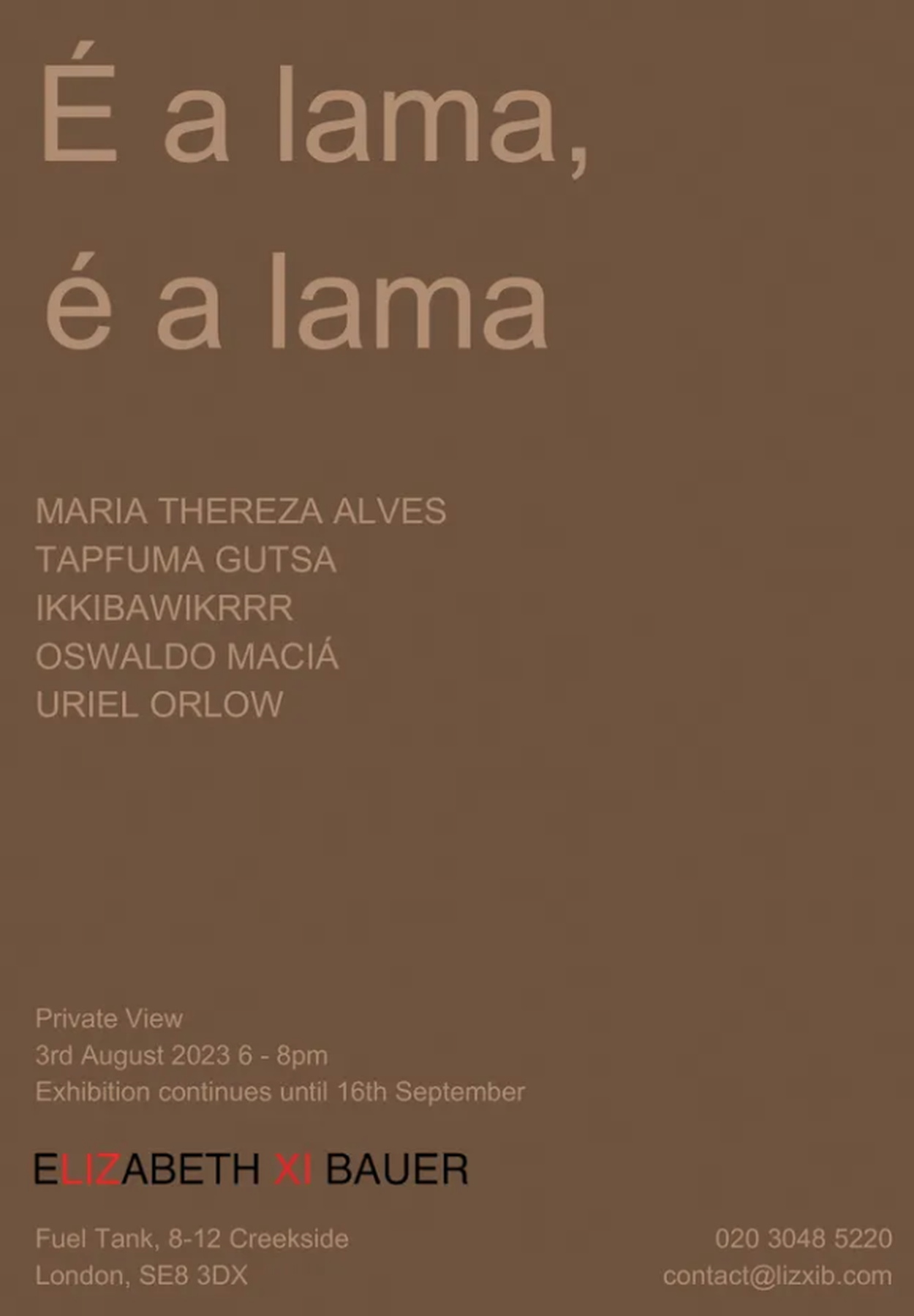 É a lama, é a lama