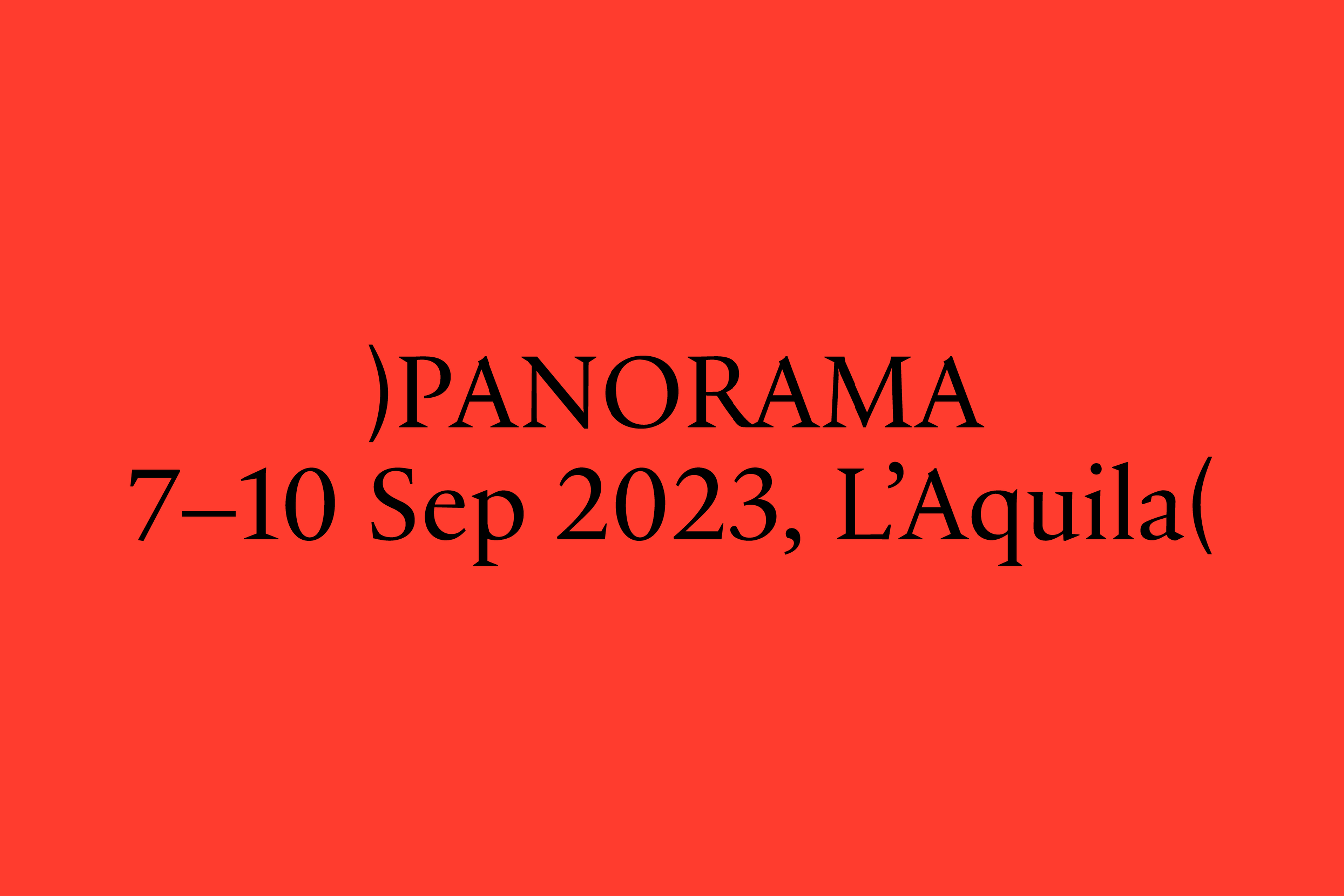 Panorama - L‘Aquila | Italics Panorama - L‘Aquila | Italics