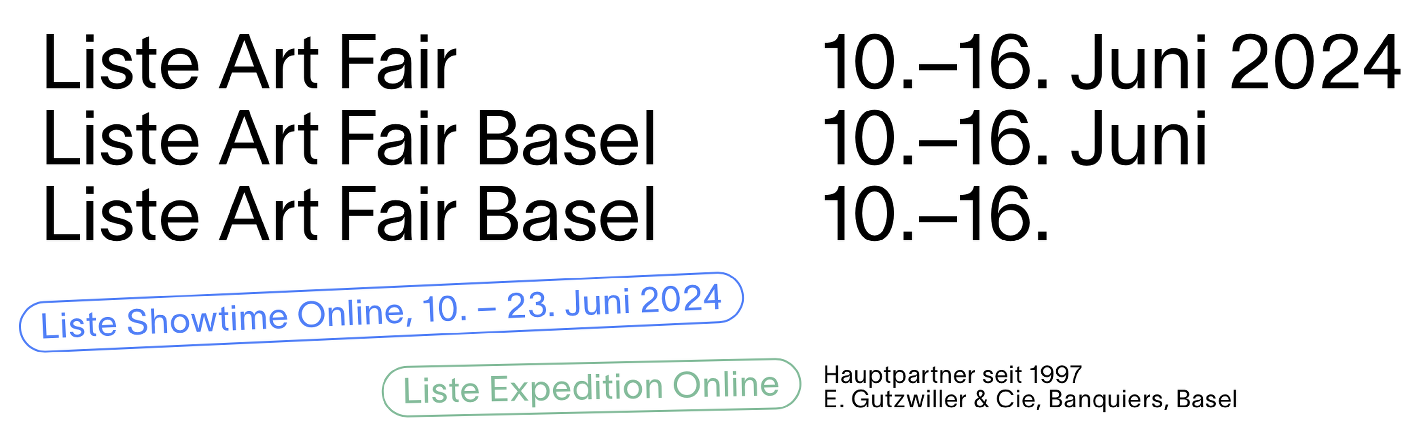 Liste Art Fair Basel 2024 and Liste Showtime Liste Art Fair Basel 2024 and Liste Showtime