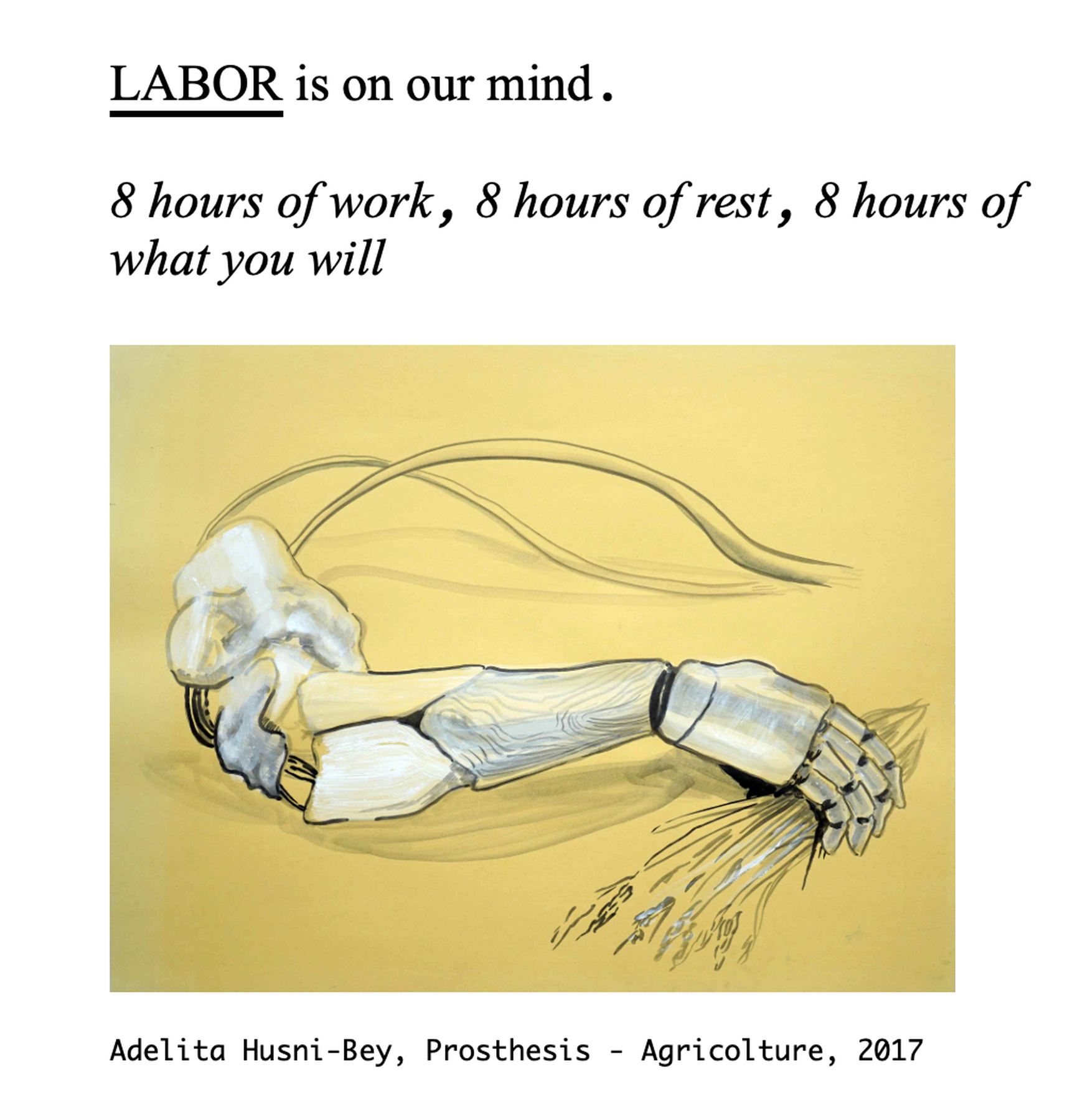 8 hours of work, 8 hours of rest, 8 hours of what you will